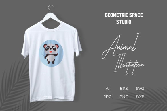Animal Panda Illustration Character: A Playful Asset for Modern Design