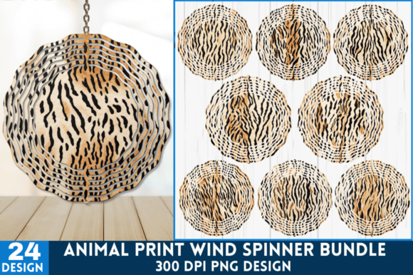 Animal Print Wind Spinner: Bold Outdoor Decor