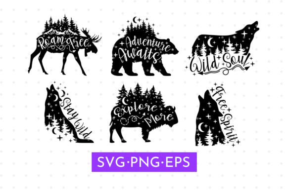 Animal Silhouette Svg: Your Adventure Svg Toolkit