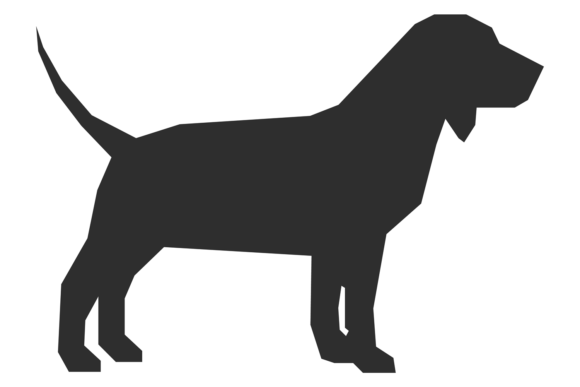 Beagle Black Silhouette: A Bold Animal Icon for Modern Design