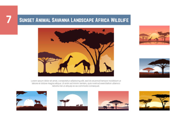 Capturing the Wild Heart of Africa: 7 Sunset Savanna Designs