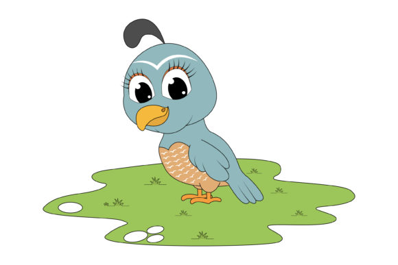 Charming Cute Quail Animal Cartoon: A Designer's Asset Guide