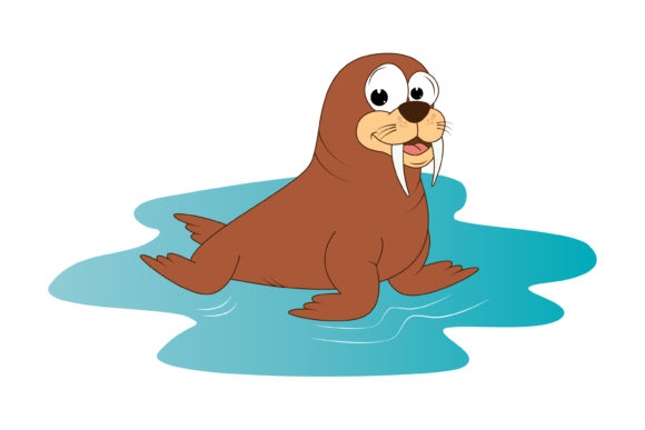 Cute Walrus Animal Cartoon: More Than Just a Playful Font