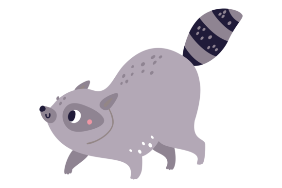 Cute Wild Raccoon Font: A Playful Forest Character for Your Projects