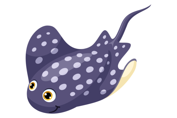 Electric Ray Fish: The Cartoon Marine Animal in Design