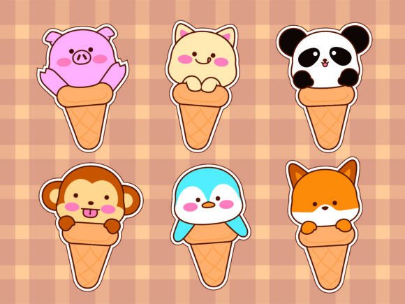 Kawaii Animal Ice Cone: A Sweet Blend of Playful Charm