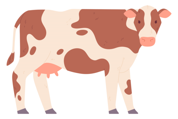 Mastering the Cow Color Icon: A Farm Animal Cattle Symbol for Design