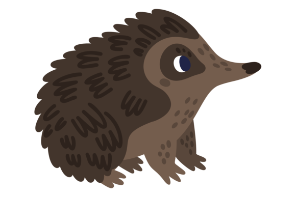 Porcupine Baby Icon: A Charming Exotic Animal for Your Designs