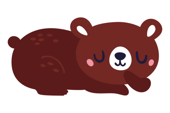 Sleeping Bear: The Cute Nursery Print Animal for Modern Design