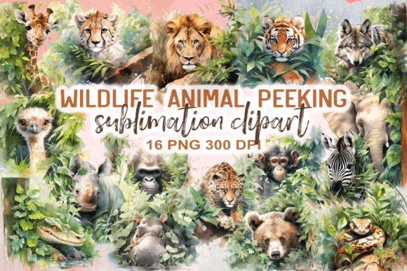 Wildlife Animal Peeking Clipart: A Creative Asset Guide