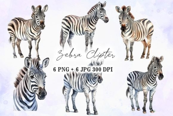 Zebra Illustration Wild Animal Cartoon: A Playful Asset for Creators